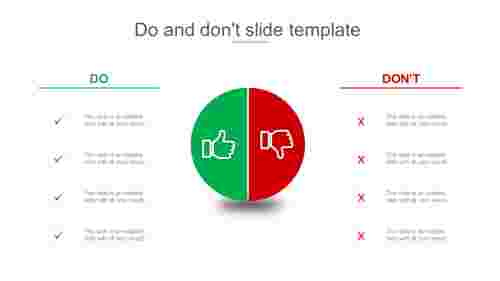 do and don't slide template
